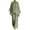 Army Green#2026 outfit sets, variant on Womens 2 Piece Outfit Long Sleeve Asymmetrical Hem Top Wide Leg Palazzo Pants Summer Casual Dressy Matching Set Navy S