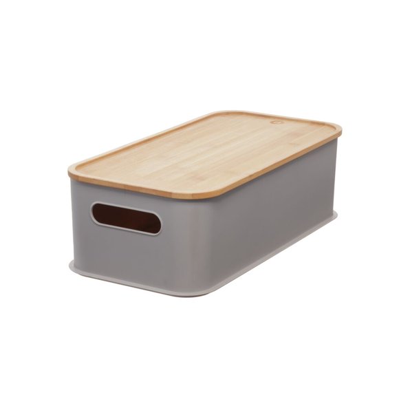 Storage Bin Bamboo Lid
