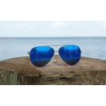 thumbnail image 2 of Flying Fisherman Crew Polarized Sunglasses - Silver/Smoke Blue Mirror, 2 of 7