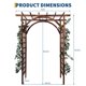 thumbnail image 2 of Garvee arco de jardín de madera de 85 pulgadas, fabricado en abeto sólido con enrejado para plantas trepadoras, ideal para bodas, patio, jardín y decoración exterior, 2 of 6