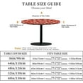 thumbnail image 2 of Round Fitted Tablecloth with Elastic Edge Design Table Cover Waterproof Stain-Resistant Wipeable Table Cloth Best for 38"-42" Round Tables Santa Claus, 2 of 4