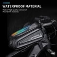 thumbnail image 4 of VICTGOAL Waterproof Bike Frame Bag, 1.7L Top Tube Bicycle Storage with Sensitive 6.8" Touchscreen Phone Holder, Large Capacity Cycling Pouch for MTB & Road Bikes, 4 of 11