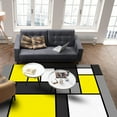 thumbnail image 5 of Geometric Figures Yellow Abstract Carpet Area Rug Children's Room Living Room Bedroom Large Rug Home Play Decoration Floor Mat, 5 of 7