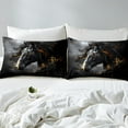 thumbnail image 3 of Erosebridal Galloping Horse Duvet Cover , Farmhouse Animal Comforter Cover , Reversible 2pcs, (No Comforter), 3 of 6