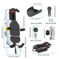 thumbnail image 5 of Motorcycles Bike Phone Holder Shock-resistant Handlebar 15W Chargers, 5 of 20