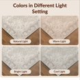 thumbnail image 7 of Design&I 9'x12' Washable Area Rug Beige Throw Faded Centerpiece Traditional Botanical Frame Vintage for Great Room, Large Living Giant Skid-Resistant, 7 of 7