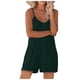 thumbnail image 3 of MKLEKYY Pantalones Cortos de Mezclilla para Mujer, Mono Informal Sin Mangas de Verano, Pantalones Cortos de Verano con Tirantes de Color Liso, 3 of 4