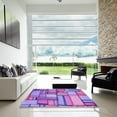 thumbnail image 6 of Ahgly Company Indoor Square Patterned Dark Orchid Purple Area Rugs, 8' Square, 6 of 6