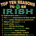 thumbnail image 3 of CafePress - Top Reasons To Be Irish Women's Dark Pajamas - Women's Short Sleeve Print T-Shirt and Pants Dark Cotton Pajama Set, 3 of 7