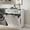 White 59, variant on Laundry Cabinet with 2 Removable Baskets and 2 Drawers, 31.5L x 15.75W x 35.83H Inches, White Particle Board and MDF, Freestanding Laundry Hamper for Bathroom Storage