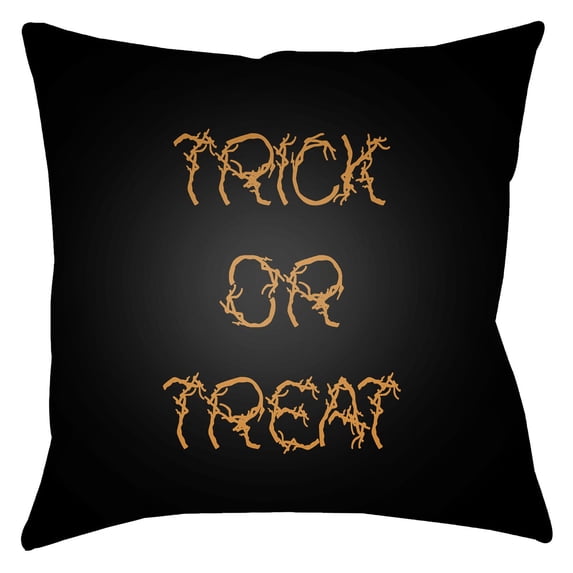 Surya Boo Trick or Treat Outdoor Pillow
