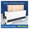 thumbnail image 5 of A4 Hot Melt Binding Machine Small Automatic Gluing Home Office Binding Machine 4mm Thermal Cover For Document Finishing ,Easy to Operate, 5 of 8
