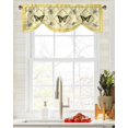 thumbnail image 3 of Daisy Flower Butterfly Kitchen Valance Curtain Window Valance for Living Room Bedroom Tie Up Valance Curtain, 3 of 6