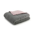 thumbnail image 3 of Reversible Weighted Anti-Anxiety Blanket - Grey/Pink - 20lb, 3 of 6