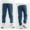thumbnail image 4 of Boys Pants - Unisex Kids' Jogger Pants -Lined Sweatpants Elastic + Pockets Warm Casual Wear Boys & Girls - Uniform Pants for Boys,Color:Dark Blue,Size:6-7 Years, 4 of 4