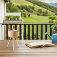 thumbnail image 5 of LEDMOMO Rustic Style Wooden Planter Holder with Woven Flower Pot Rack for Home, 5 of 7