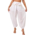 thumbnail image 5 of TiaoBug Women's Belly Dance Professional Outfits Indian Dancing Stage Performance Costume White One Size, 5 of 7
