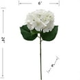 Mainstays Indoor Artificial Hydrangea Flower Stem, White Color