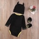 thumbnail image 2 of Pelele de Batman para niños recién nacidos, conjunto de zapatos, sombrero, traje ABlack Batman B12-18 meses esquí esquí Gafas de esquí, 2 of 3
