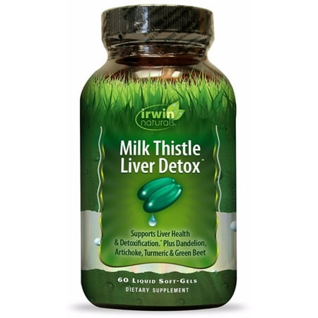 Irwin Naturals Milk Thistle Liver Detox Dietary Supplement, 60 count