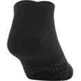 thumbnail image 5 of Gildan Men's Flat Knit No Show Socks, Black/Merlot, Shoe Size: 6-12, 5 of 6