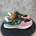 thumbnail image 1 of New Balance Shoes Mens Size 10 D 57/40 Pink Lemonade Green Suede Casual Sneaker, 1 of 6