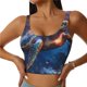 thumbnail image 1 of Balery Night Sky Turtle Sujetadores deportivos con espalda cruzada para mujer, acolchados, sin costuras, de alto impacto, ideales para yoga, gimnasio, entrenamiento y fitness.-Medium, 1 of 8