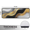 thumbnail image 5 of Kitchen Rugs Sets Of 2,Black White Gold Wave Marble Anti Fatigue Kitchen Mat Rugs Non Slip Washable,Decorative Kitchen Floor Mats for Kitchen,Sink,Laundry,17"x47"+17"x47", 5 of 5