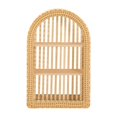 3-Tier Bamboo Wall Shelf Handwoven Rustic Display Storage 12.2x4.7x20in ...