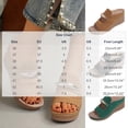 thumbnail image 3 of CYMMPU Women's Metal Accent Open Toe Wedge Slide Sandals, Slip On Platform Comfort Mules, Casual Outdoor Summer Beach Walking Footwear Black 38, 3 of 7