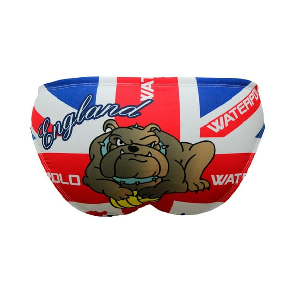 Men’s Athletic Swimwear Sporti Swimsuit England Bulldog Active Swimmers for Water Polo, Underwater Hockey, Rugby Swimsuit Most Advance Performance and Training Fabric