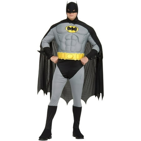 Batman Muscle Chest Adult Halloween Costume, Size: Men's - One Size