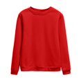 thumbnail image 3 of HCYSFG Women Solid Color Sweatshirt Crewneck Long Sleeve Casual Pullover Fall Winter Fashion Loose Fit Daily Basic Top, 3 of 3