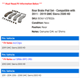 thumbnail image 2 of Rear Brake Pad Set - Compatible with 2011 - 2019 GMC Sierra 2500 HD 2012 2013 2014 2015 2016 2017 2018, 2 of 2