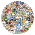 thumbnail image 2 of 100 pegatinas de animales lindos para niños, pegatinas de botellas de agua vinilo impermeable Hy, 2 of 5