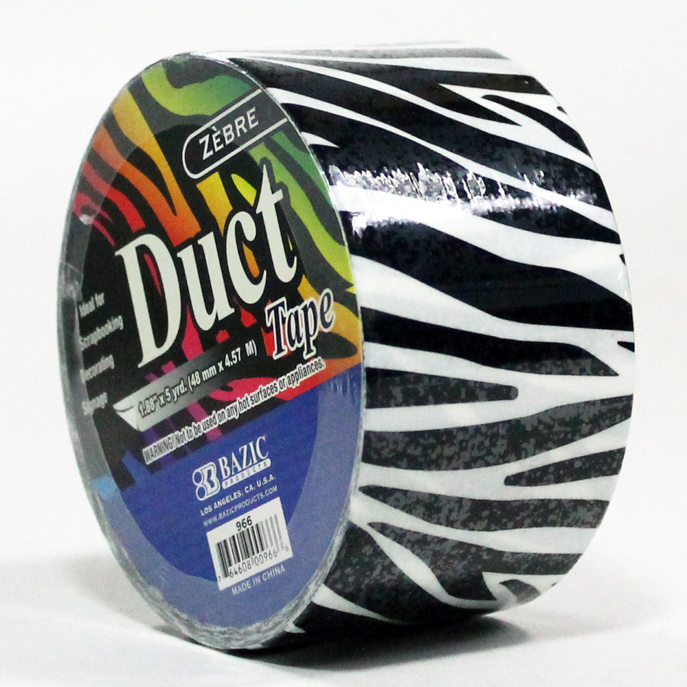 Duct Tape Zebra Print Designer Crafting Decorative Zebra Patterns 1.