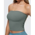thumbnail image 5 of CRZ YOGA Butterluxe Tube Tops for Women Going Out Casual Tank Bandeau Crop Shirts, 5 of 5