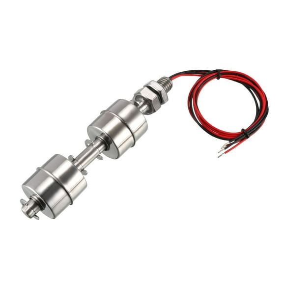 Stainless Steel Dual Ball Float Switch 119mm/4.69" Tank Vertical Water Level Sensor