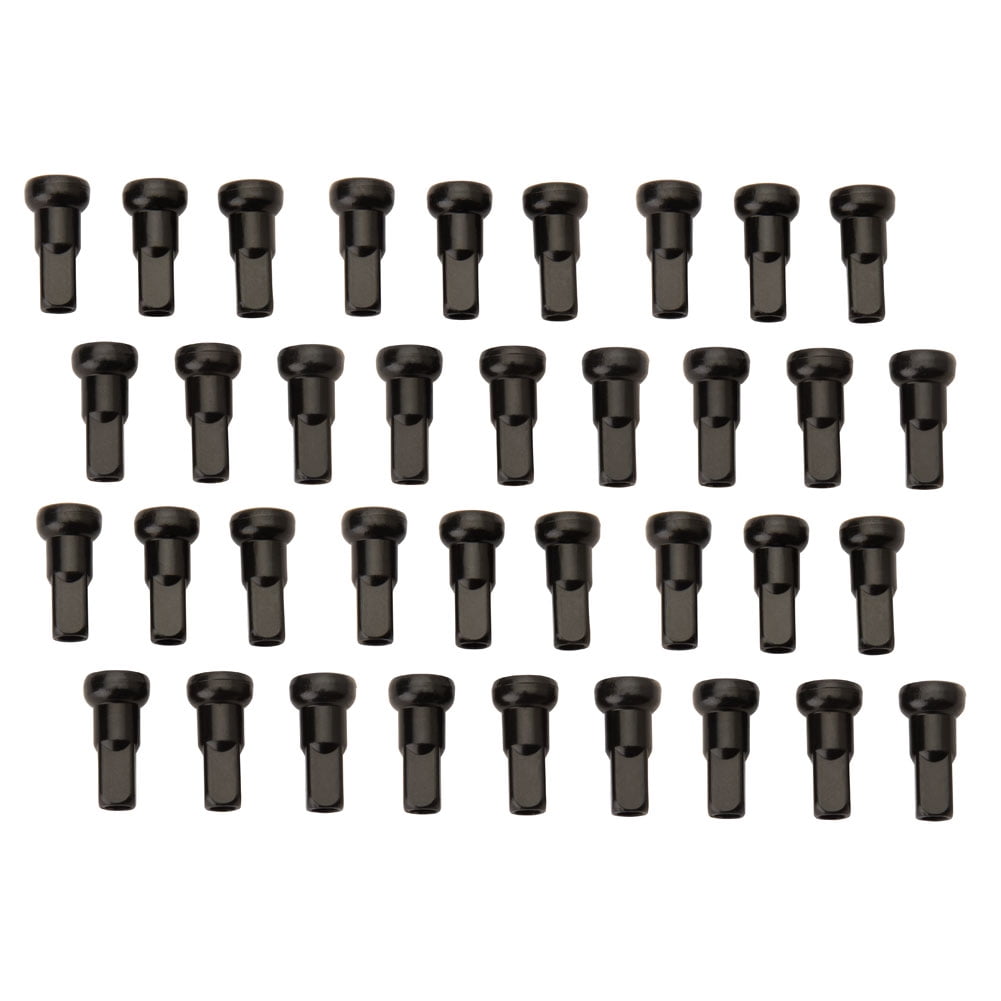 Tusk Impact Wheel Replacement Spoke Nipple Kit Rear Black For KTM 125