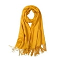 thumbnail image 3 of Bufanda Pashmina Unisex De Otoño E Invierno, Chales Informales De Color Sólido, Bufanda Cálida Con Borlas Para Oficina, Avión Y Restaurante Advancent AP006881-07, 3 of 4