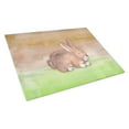 thumbnail image 1 of Carolines Treasures BB7410LCB Rabbit Watercolor Glass Cutting Board - Large, 1 of 2
