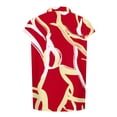 thumbnail image 4 of Mode Femmes Décontracté Confortable Imprimé Col en V Manches Courtes Haut Blouse T-Shirt, 4 of 4