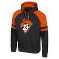 thumbnail image 2 of Men's Colosseum  Black Oklahoma State Cowboys Todd Raglan Pullover Hoodie, 2 of 3