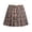 Grey, variant on lnmuld High Waist Plaid Pleated School Uniform Skirt Casual A Line Skirt Pink,5-6 Years