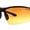 Matte Black, variant on Xloop HD Driving Lens Mens Sport Wrap Around Half Rim Sunglasses Black Orange