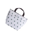 thumbnail image 1 of Sonducket Fiambrera térmica, fiambrera, estuche de Picnic, estampado de flores con cremallera, plegable, lavable, bolso de mano para niños, para viajar, Bolsas de mensajero y de hombro cactus blanco Sonducket AP012877-04, 1 of 1
