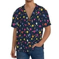 thumbnail image 3 of Fotbe Colored Balloons print Short Sleeve Button Down Shirts for Men Casual Summer Beach Wrinkle Free Shirt-4X-Large, 3 of 7