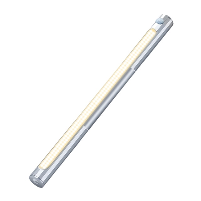 Debajo De La Luz Del Gabinete Luz nocturna LED de 40 cm con 3 modos de iluminación 66 Sensor de movimiento LED (Plata 1PC)