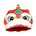 thumbnail image 4 of Sombrero León Danza Gorro Animal Chino Invierno Tela PP Suave Cómodo Adecuado para Fiestas Escolares Sesiones Fotográficas de Año, 4 of 9