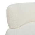 thumbnail image 4 of Miekor Furniture Fuji 360 Swivel Low Barrel Back Accent Chair, Ivory White Boucle 63815, 4 of 11